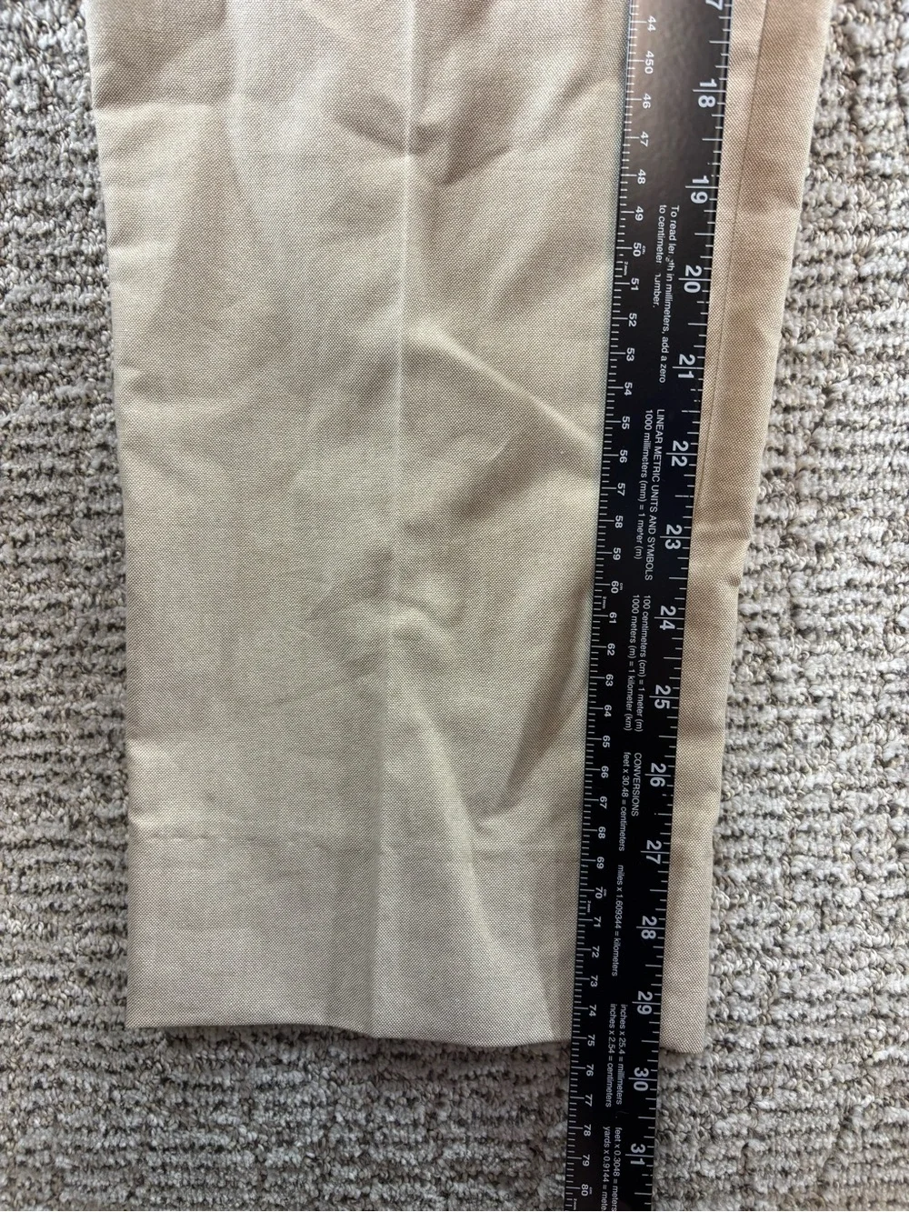 NWT J.Crew Men's 34/32 Khaki‎ Ludlow Slim-Fit Portuguese Cotton Oxford Suit Pant
